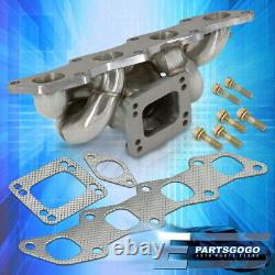 For 89-98 240SX S13 S14 KA24 T3T4 Racing Top Mount Turbo Exhaust Header Manifold