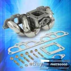 For 89-98 Nissan 240SX S13 S14 SR20DET SR20 T3/T4 Steel Turbo Exhaust Manifold