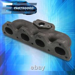 For 92-01 Honda Prelude H22 Performance Upgrade Cast Iron T3/T4 Turbo Manifold