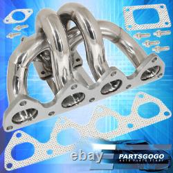 For 92-2001 Honda Prelude H22A Bb6 T3/T4 Racing Turbo Manifold Header Exhaust