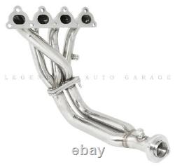 For 92-95 Honda Civic Lx Dx Ex D15 D16 2pc 4-2-1 Stainless Steel Exhaust Header