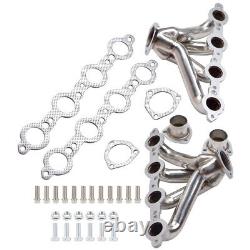 For Chevy LS1 LSX SWAP 350 Eng Shorty Stainless Block Hugger Manifold Header