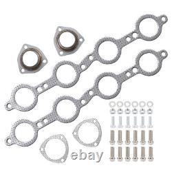 For Chevy LS1 LSX SWAP 350 Eng Shorty Stainless Block Hugger Manifold Header