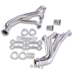 For Chevy SBC GMC Truck 265 327 350 1966-1987 Polished Stainless Steel Headers