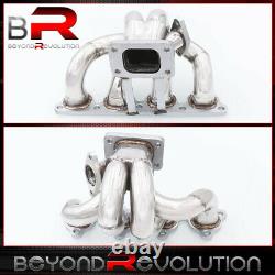 For Civic Del Sol D15 D16 Sohc T3/T4 Stainless Turbo Manifold T3 Flange 38mm Wg