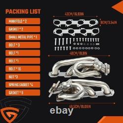 For Dodge Ram 1500 2009-2018 5.7L HEMI Shorty Stainless Performance Headers