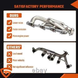For Dodge Ram 1500 2009-2018 5.7L HEMI Shorty Stainless Performance Headers