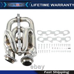 For Dodge Ram 1500 2009-2018 5.7L HEMI Shorty Stainless Performance Headers 2Pcs