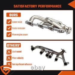 For Dodge Ram 1500 2009-2018 5.7L HEMI Shorty Stainless Performance Headers 66