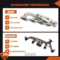 For Dodge Ram 1500 2009-2018 5.7L HEMI Shorty Stainless Performance Headers KY