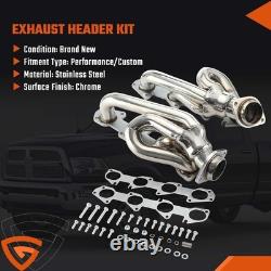 For Dodge Ram 1500 2009-2018 5.7L HEMI Shorty Stainless Performance Headers KY