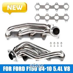 For Ford F150 04-10 5.4L V8 Performance Exhaust Manifold Shorty Header