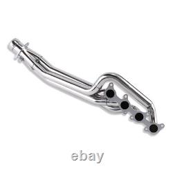 For Ford Mustang GT 5.0L V8 2011-2016 Exhaust Manifold Header Polished Stainless