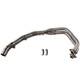 For Kawasaki Ninja400 Z400 Ninja500 Z500 Performance Exhaust Header Pipe