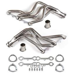 For Small Block Chevy GMC Heavy Duty Truck 73-85 Header Exhaust Stainless Steel