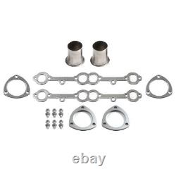 For Small Block Chevy GMC Heavy Duty Truck 73-85 Header Exhaust Stainless Steel