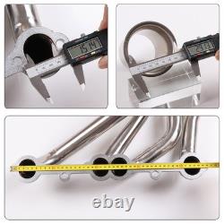For Small Block Chevy GMC Heavy Duty Truck 73-85 Header Exhaust Stainless Steel