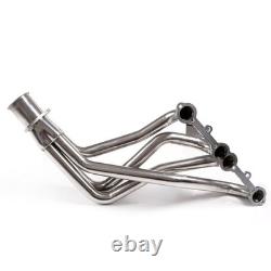 For Small Block Chevy GMC Heavy Duty Truck 73-85 Header Exhaust Stainless Steel