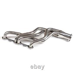For Small Block Chevy GMC Heavy Duty Truck 73-85 Header Exhaust Stainless Steel