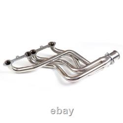 For Small Block Chevy GMC Heavy Duty Truck 73-85 Header Exhaust Stainless Steel