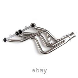 For Small Block Chevy GMC Heavy Duty Truck 73-85 Header Exhaust Stainless Steel