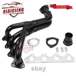 For Suzuki Samurai & Geo Tracker 1.3L 1.6L L4 Performance Stainless Header Black