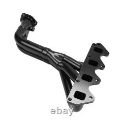 For Suzuki Samurai & Geo Tracker 1.3L 1.6L L4 Performance Stainless Header Black