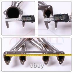 For Volkswagen Golf Jetta Cabrio Stainless Racing Manifold Header Exhaust