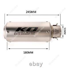 For Yamaha MT-09 FZ09 2014-2019 Exhaust System Header Slip On 51mm Muffler Pipe