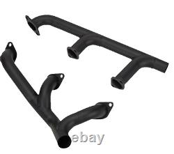 Ford Flathead V8 Economy Header with Gaskets and Hardware Black H61001Bk