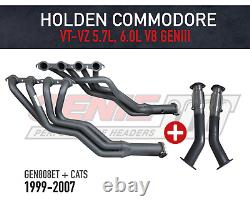 GENIE Headers & Bolt-On Cats for Holden Commodore VT-VZ V8 GENIII 1 7/8 Tuned