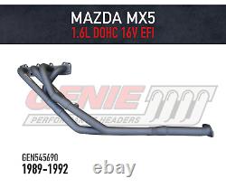 GENIE Headers / Extractors for Mazda MX5 (1989-1992) 1.6L EFI DOHC 16 VALVE