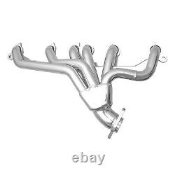 Gibson Exhaust Gp400S-C Header Fits Jeep 4.0 Silver Ceramic Coated Shorty Header