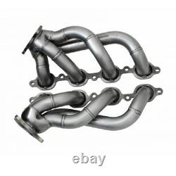 Gibson Performance Silver Polished Short Tube Exhaust Header for GMC Sierra 1500