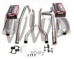 Header Back Exhaust System 66-67 Ford Fairlane V8 With Flowmaster Muffler