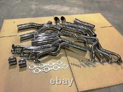 Headers + Duals Exhaust 3 Ls1 Stainless Ss Z28 F-body For Camaro Trans Am Gm