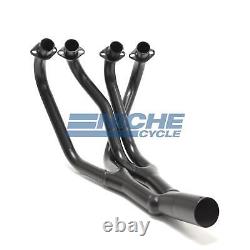 Honda CB750K 69-76 Black 2.5 4-Into-2-to-1 Exhaust Header Head Pipes