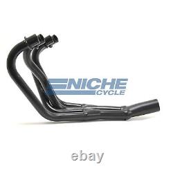 Honda CB750K 69-76 Black 2.5 4-Into-2-to-1 Exhaust Header Head Pipes