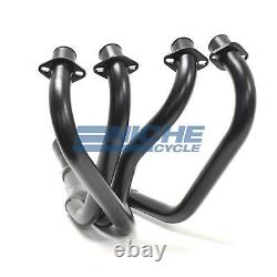 Honda CB750K 69-76 Black 2.5 4-Into-2-to-1 Exhaust Header Head Pipes