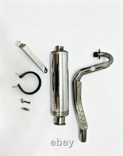 Honda CT70 Performance Exhaust Pipe Header & Stainless Muffler