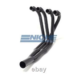 Kawasaki KZ900/1000 Tri-Y Black 2.5 4-Into-2-to-1 Exhaust Header Head Pipes