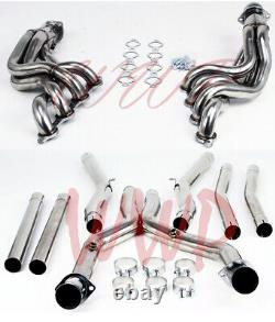 Long Tube 1 7/8 Stainless Exhaust Headers & 3 X Pipe 09-15 Cadillac CTS-V 6.2L