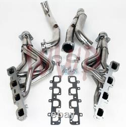 Long Tube 1 7/8 Stainless Exhaust Headers & 3 Y Pipe Kit 09-15 Ram 5.7L Hemi