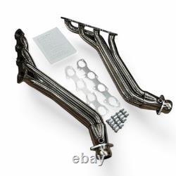 Long Tube Exhaust Headers Fits 09-23 Challenger Charger 5.7L 6.1L 6.4L Manifolds