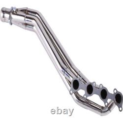 Long Tube Exhaust Manifold Header For 2011-2016 Ford Mustang GT 5.0 V8 Stainless