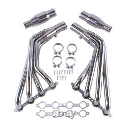Long Tube Stainless Header Exhaust Manifold For 10-15 Chevy Camaro SS LS3 6.2L