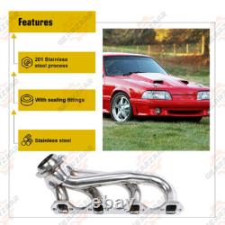 Manifold Headers for 1979-1993 Ford Mustang 5.0 V8 GT/LX/SVT Stainless Steel M