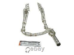 Maximizer Stainless Catted Long Tube Header Fits 14-21 Silverado 1500 5.3L 6.2L