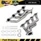 Pair Headers For 00-06 4.8l 5.3l V8 Chevy Gmc Avalanche Silverado Sierra Tahoe