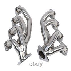 Pair Headers For 00-06 4.8L 5.3L V8 Chevy GMC Avalanche Silverado Sierra Tahoe